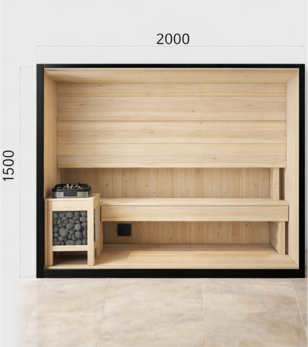 Diane Sauna – 4-Person Finnish Sauna Room