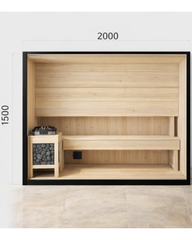 Diane Sauna – 4-Person Finnish Sauna Room