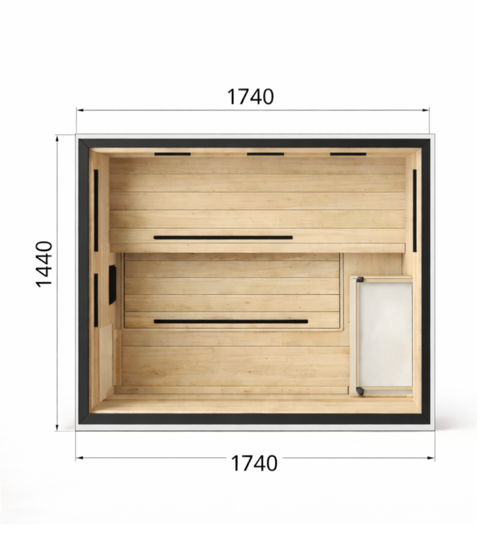 Julia Sauna – Outdoor Combination Sauna (3–4 Persons)