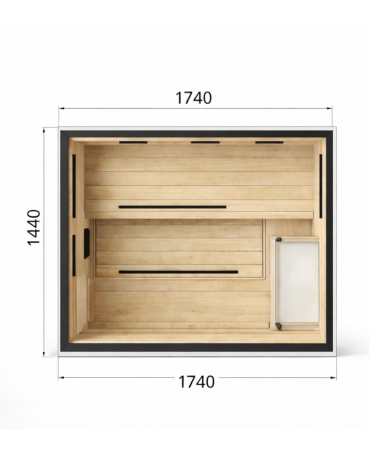 Julia Sauna – Outdoor Combination Sauna (3–4 Persons)