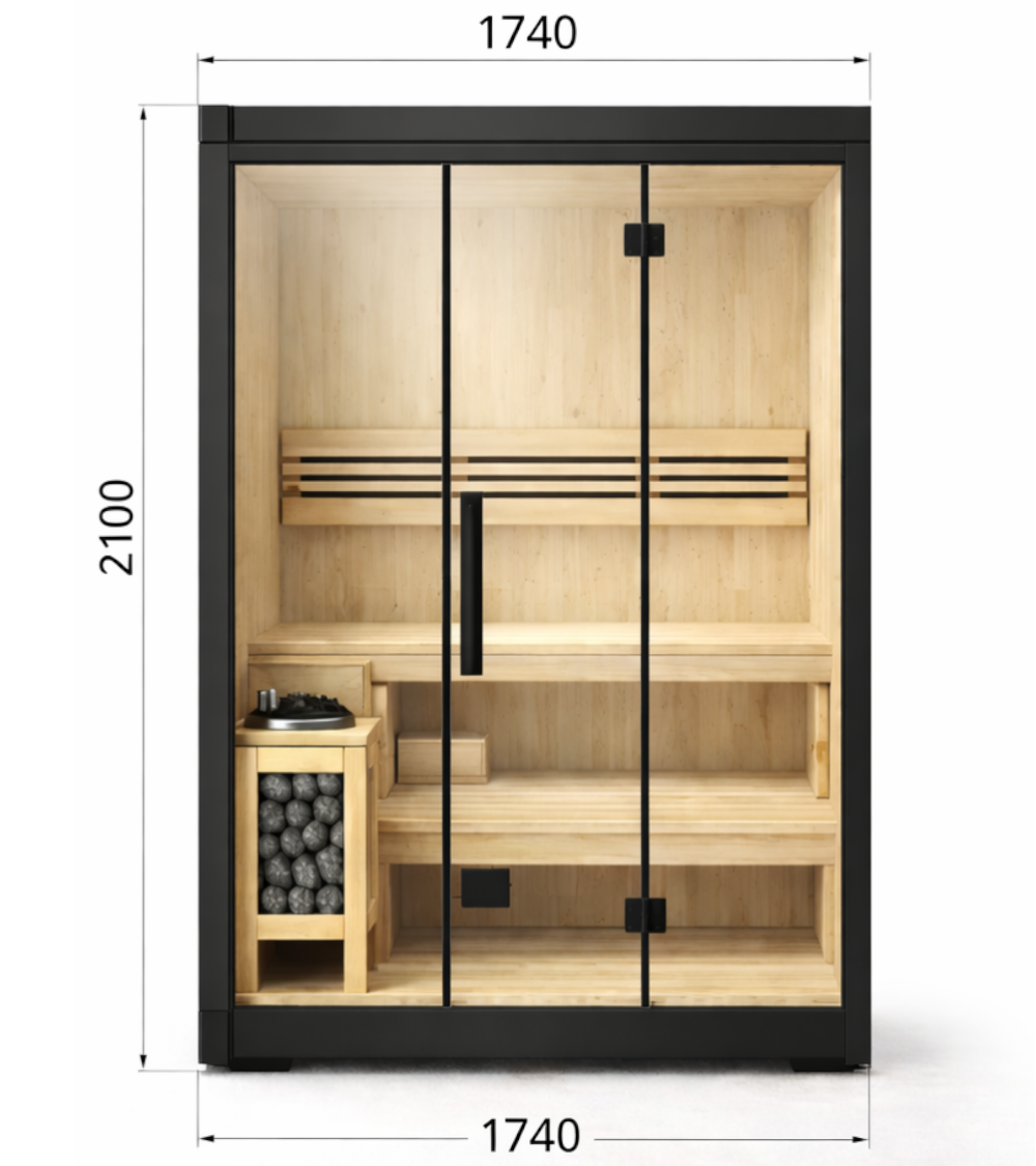 Julia Sauna – Outdoor Combination Sauna (3–4 Persons)